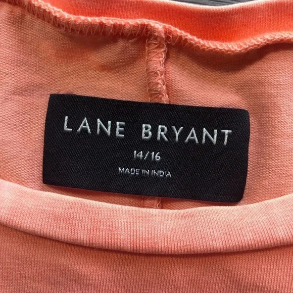 Lane Bryant Crop Crew Neck Washed Tee Desert Flower Short Sleeve Shirt Size XL - Picture 5 of 13